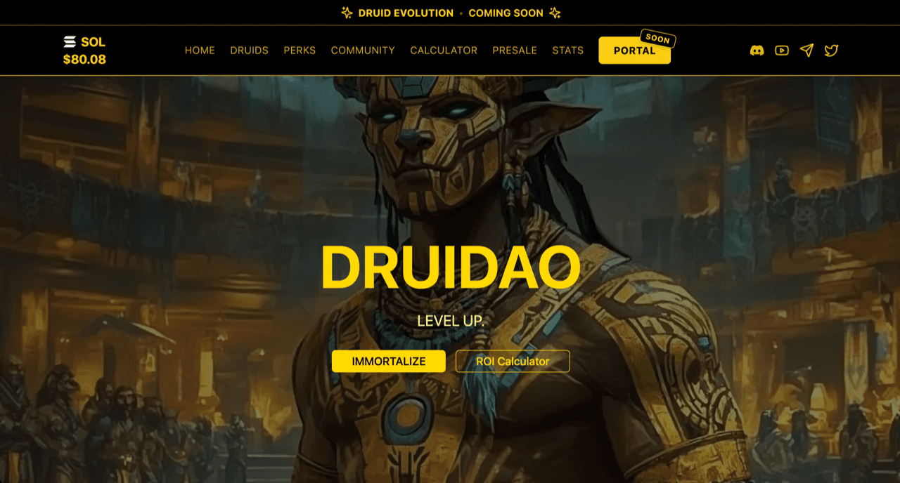 DRUIDS.VIP screenshot