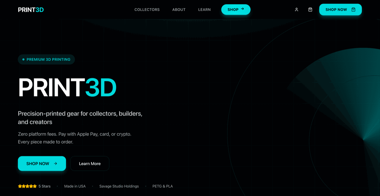 PRINT3D.NOW screenshot